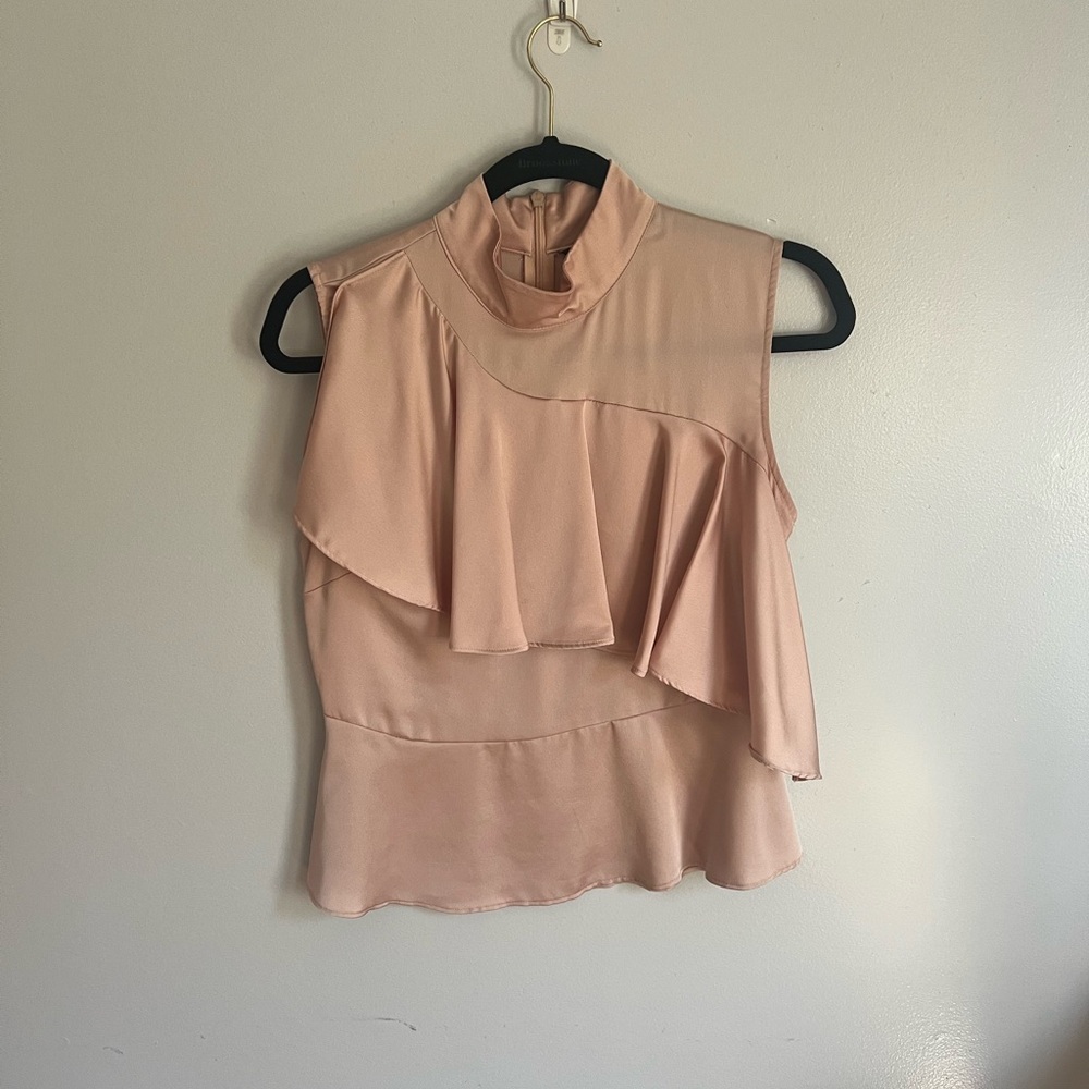 Elegant Pink Sleeveless Top